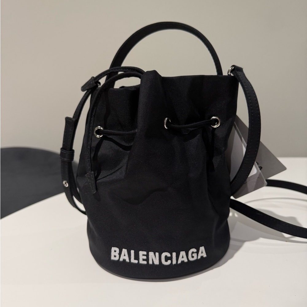 Balenciaga Black Mini Bucket Bag